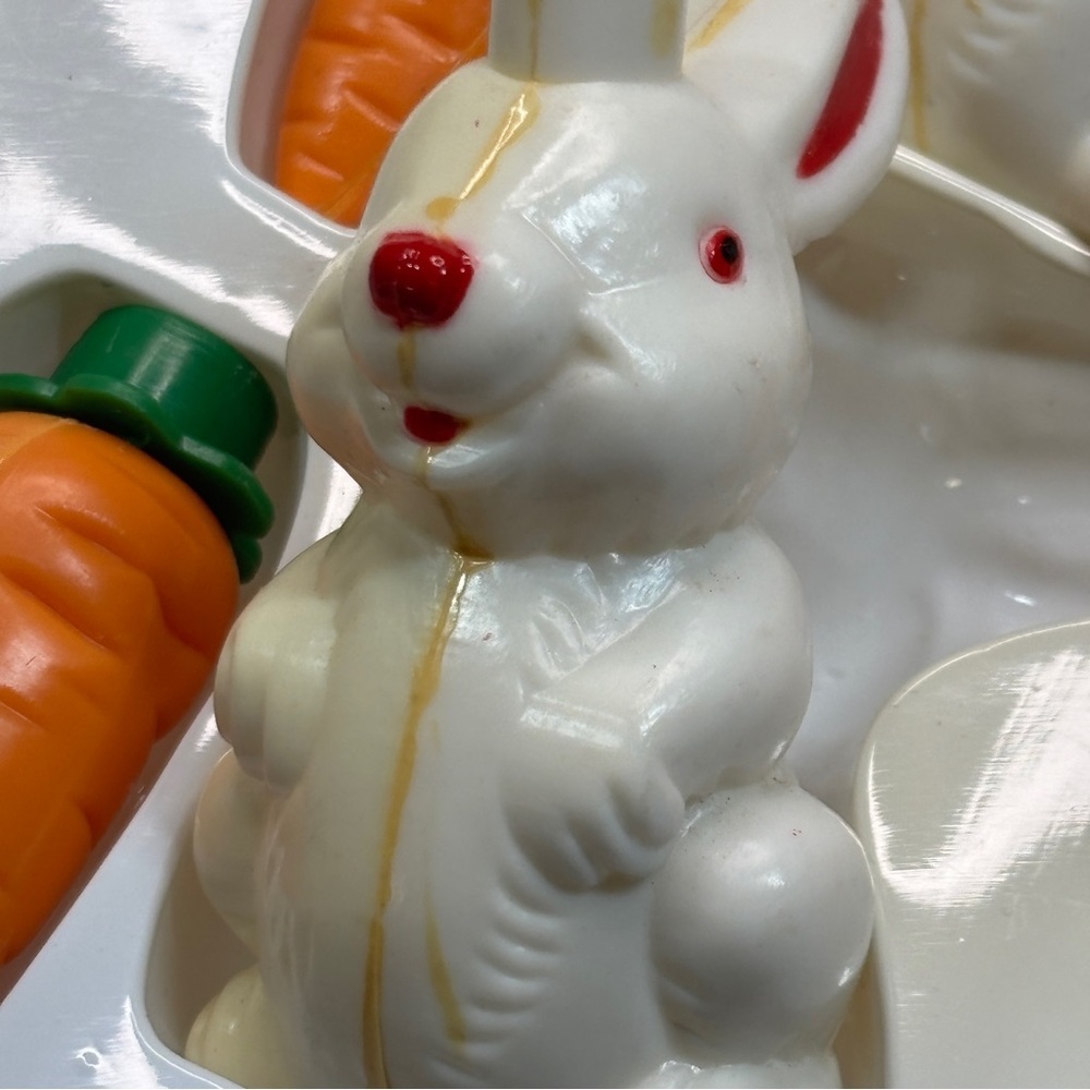 Vintage Carrot N Bunny Lights Blow Mold String Lights Easter - Picture 7 of 14
